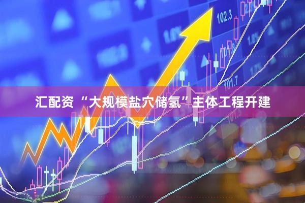 汇配资 “大规模盐穴储氢”主体工程开建