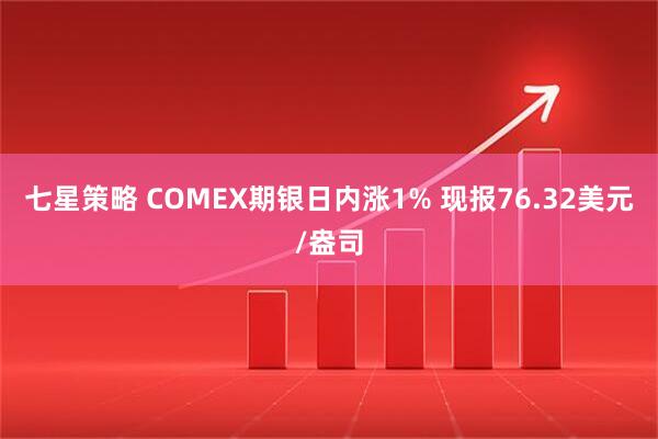 七星策略 COMEX期银日内涨1% 现报76.32美元/盎司